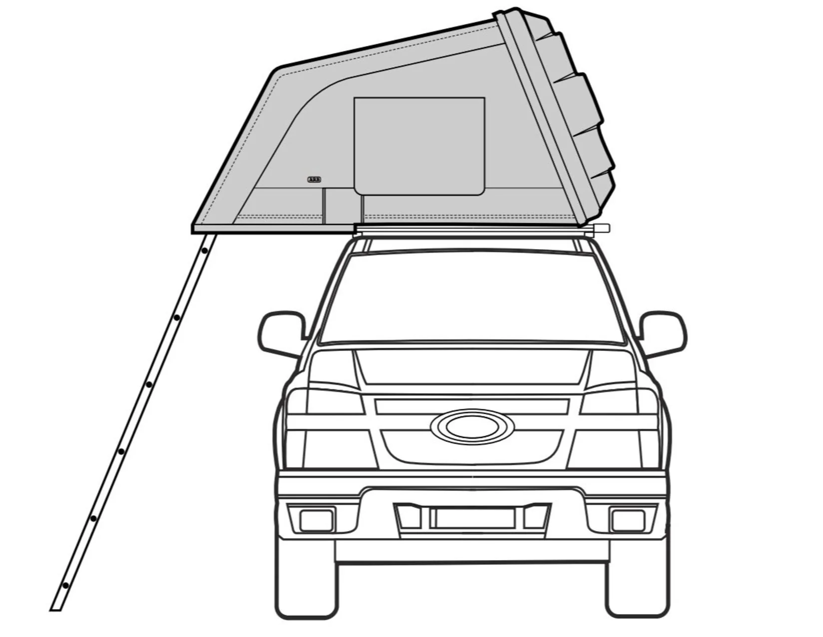 ARB* Tente de toit Esperance,coque rigide,avec échelle - Image 16
