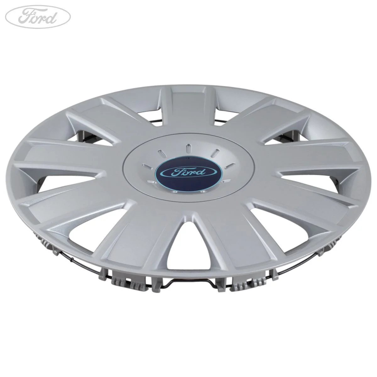 Enjoliveur de roue 15" cache moyeu argent x1 pour Ford Fiesta/Fusion 2000-2008 - Image 3