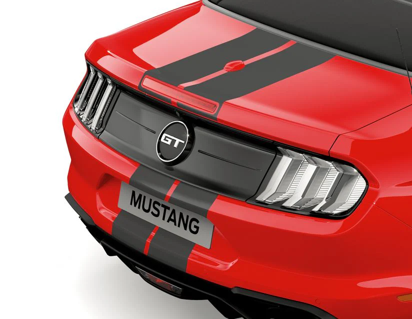Bandes décoratives autocollantes noires Herpa print Ford Mustang 03/2018-03/2023 - Image 12