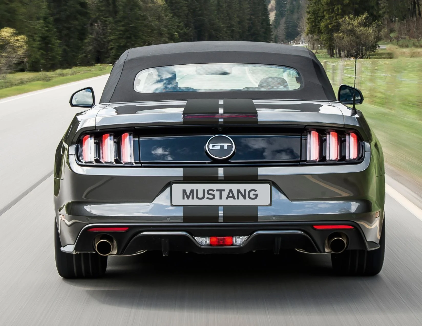 Bandes décoratives autocollantes noires Herpa print Ford Mustang 03/2018-03/2023 - Image 5