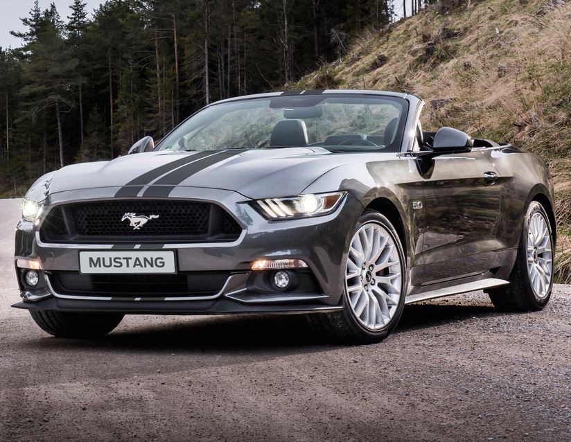 Bandes décoratives autocollantes noires Herpa print Ford Mustang 03/2018-03/2023 - Image 9