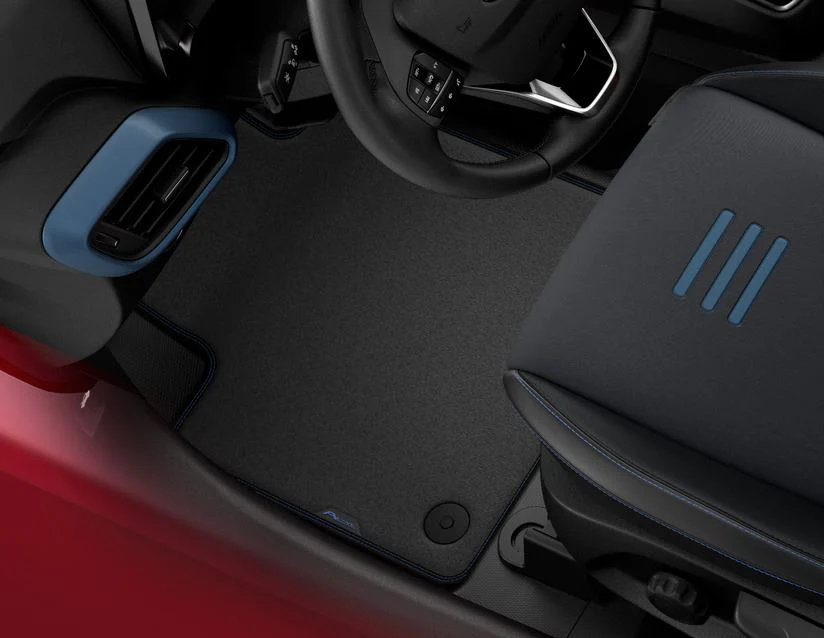 Tapis de sol en moquette avant noirs pour Ford Transit Courier - Image 10